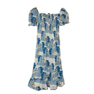 Mini Rodini Unicorn Noodle Smocked Dress